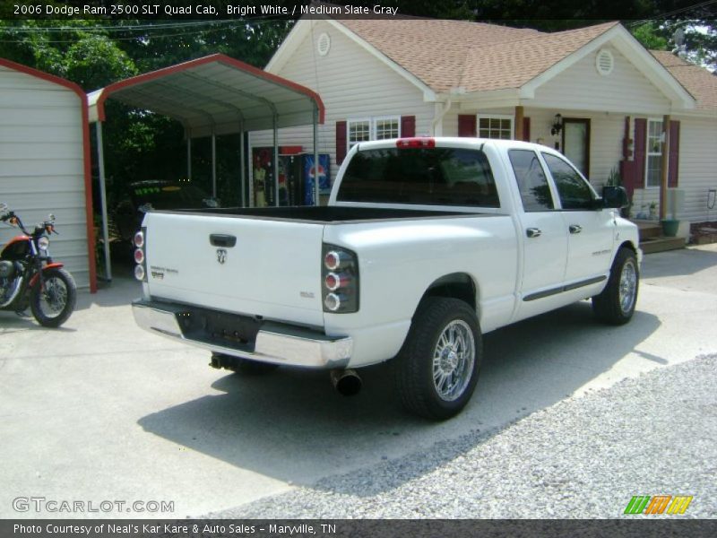 Bright White / Medium Slate Gray 2006 Dodge Ram 2500 SLT Quad Cab