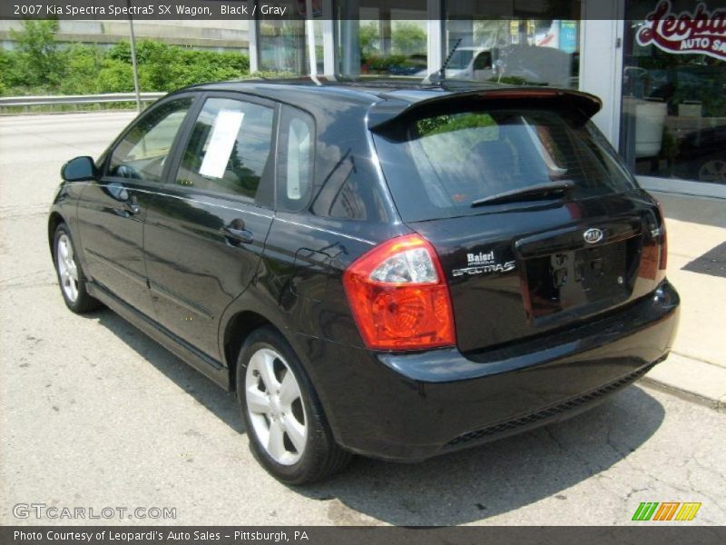 Black / Gray 2007 Kia Spectra Spectra5 SX Wagon
