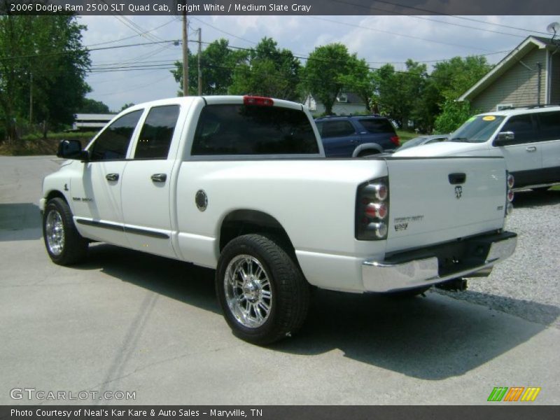 Bright White / Medium Slate Gray 2006 Dodge Ram 2500 SLT Quad Cab