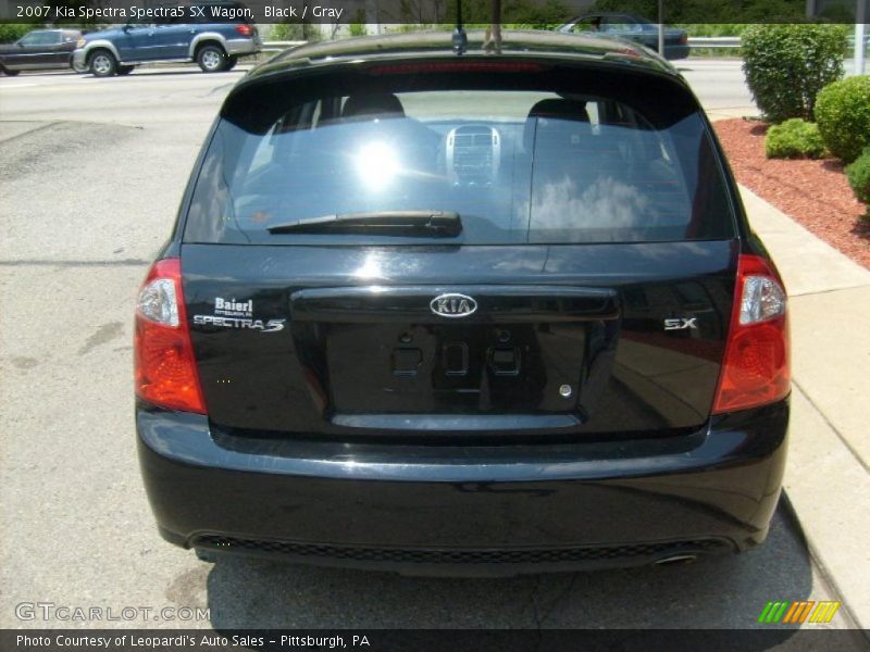 Black / Gray 2007 Kia Spectra Spectra5 SX Wagon