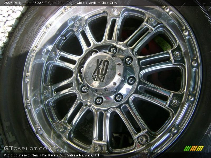Bright White / Medium Slate Gray 2006 Dodge Ram 2500 SLT Quad Cab