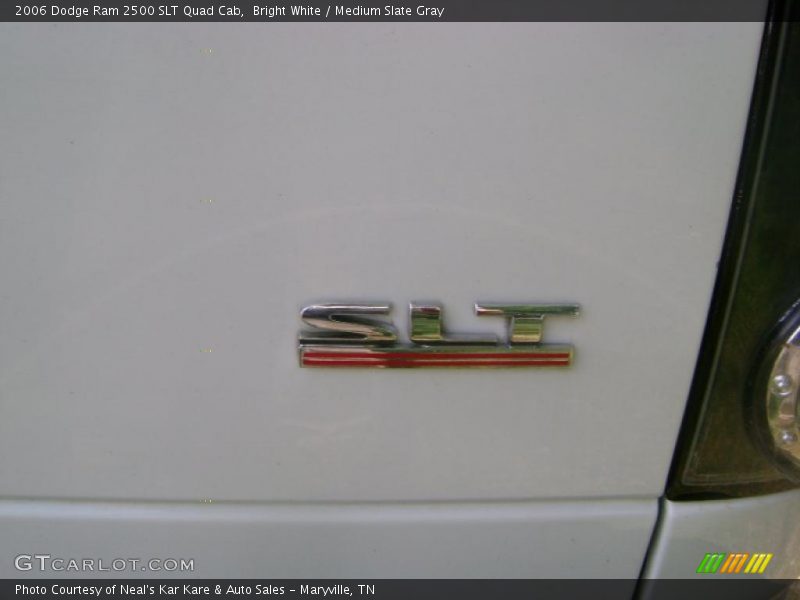 Bright White / Medium Slate Gray 2006 Dodge Ram 2500 SLT Quad Cab