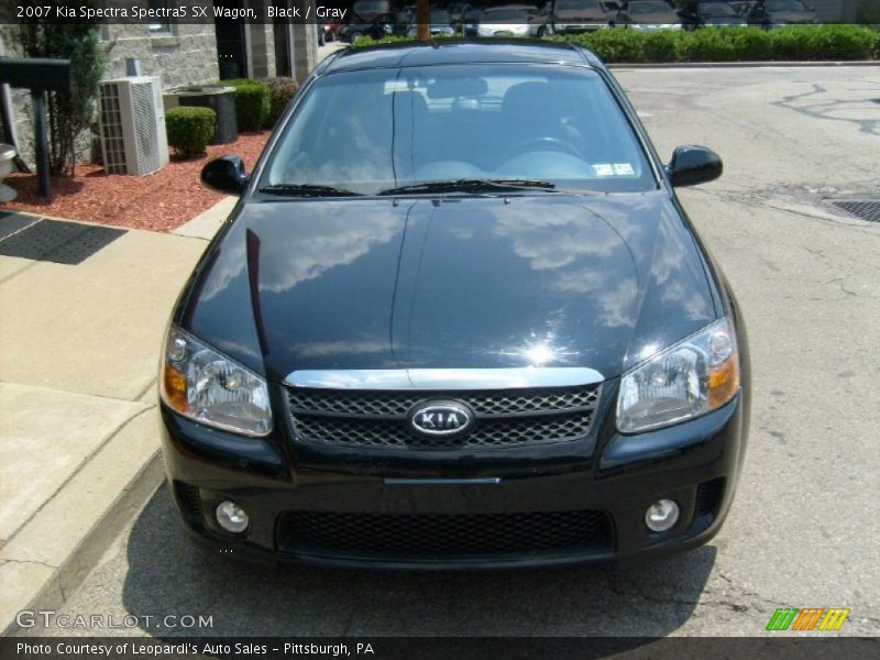 Black / Gray 2007 Kia Spectra Spectra5 SX Wagon