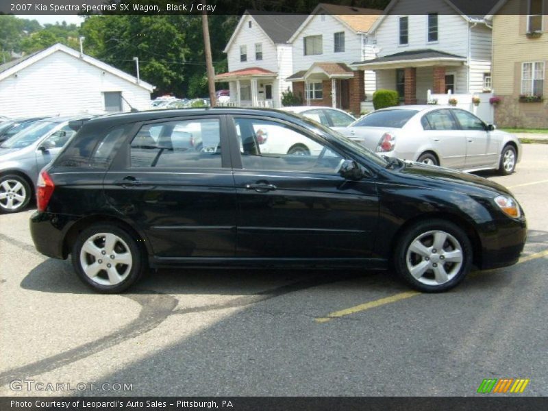 Black / Gray 2007 Kia Spectra Spectra5 SX Wagon