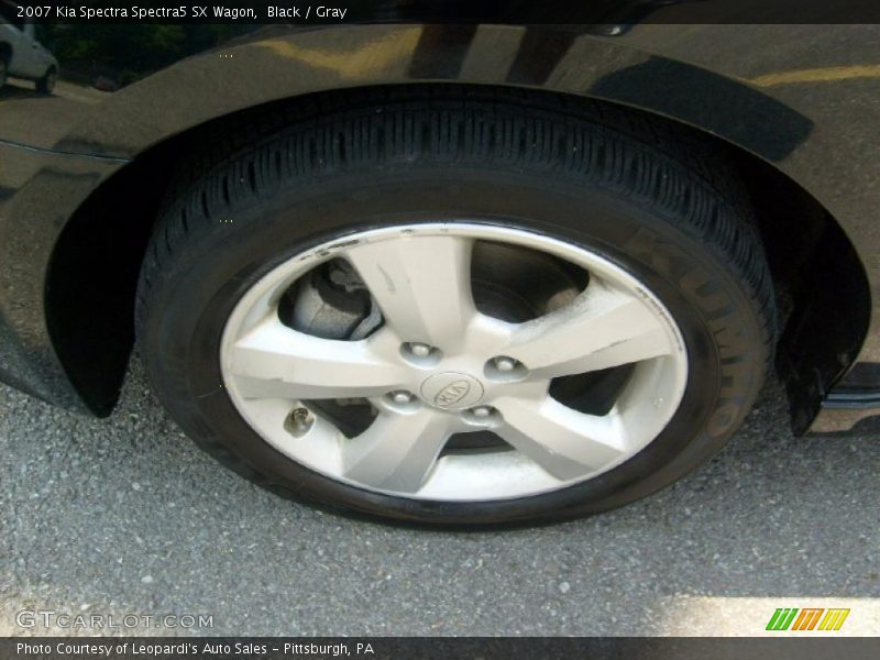 Black / Gray 2007 Kia Spectra Spectra5 SX Wagon