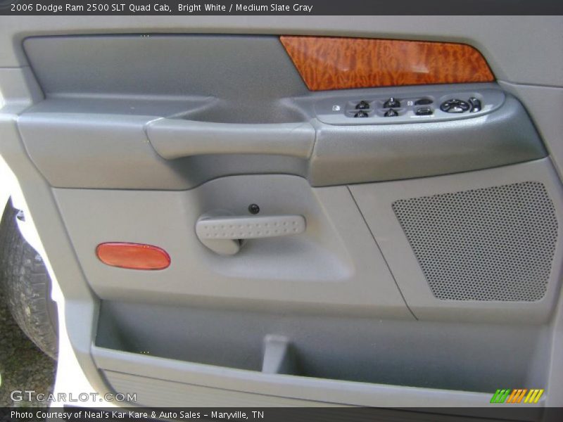Bright White / Medium Slate Gray 2006 Dodge Ram 2500 SLT Quad Cab