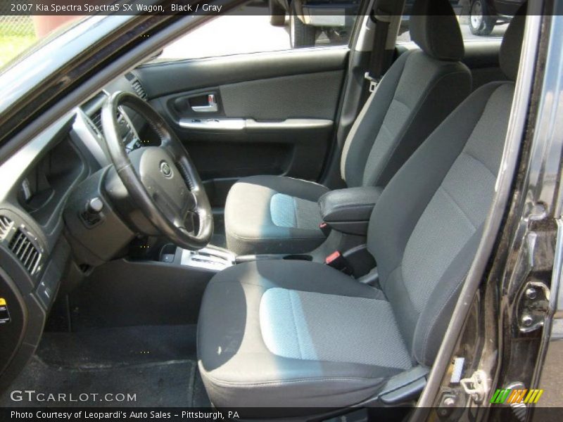 Black / Gray 2007 Kia Spectra Spectra5 SX Wagon