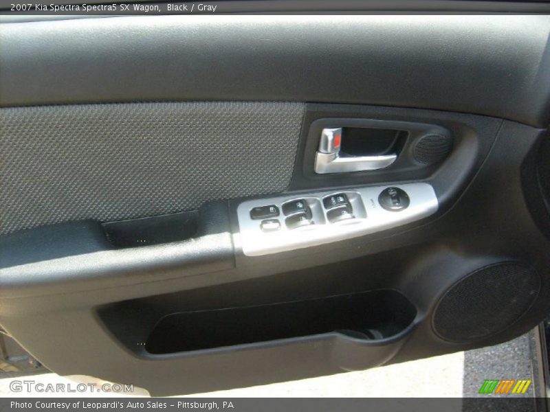 Black / Gray 2007 Kia Spectra Spectra5 SX Wagon