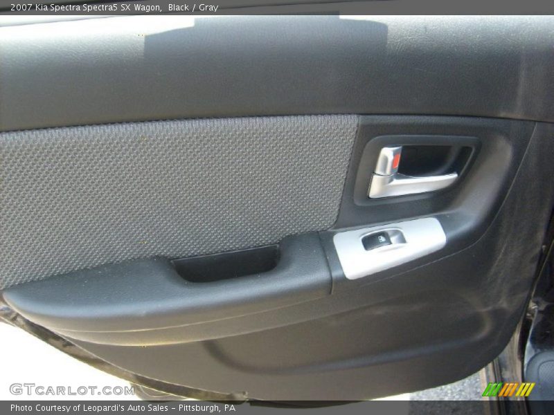 Black / Gray 2007 Kia Spectra Spectra5 SX Wagon