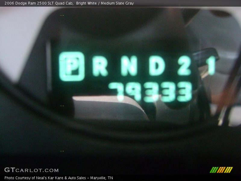 Bright White / Medium Slate Gray 2006 Dodge Ram 2500 SLT Quad Cab