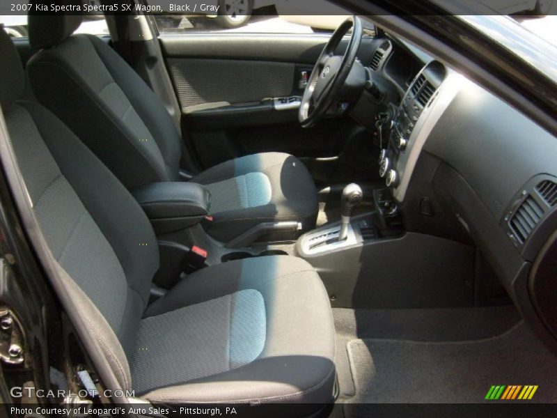 Black / Gray 2007 Kia Spectra Spectra5 SX Wagon