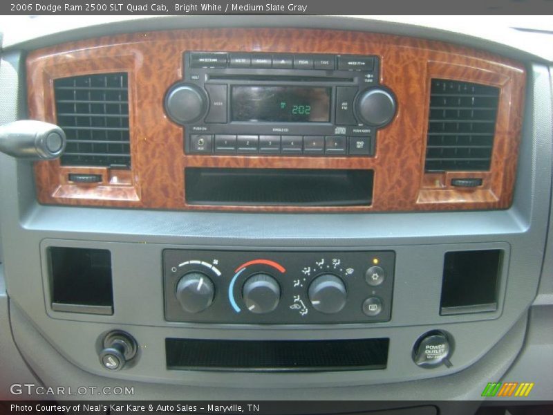 Bright White / Medium Slate Gray 2006 Dodge Ram 2500 SLT Quad Cab