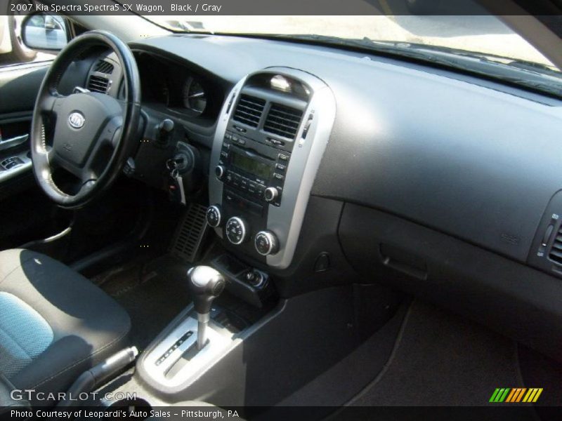 Black / Gray 2007 Kia Spectra Spectra5 SX Wagon