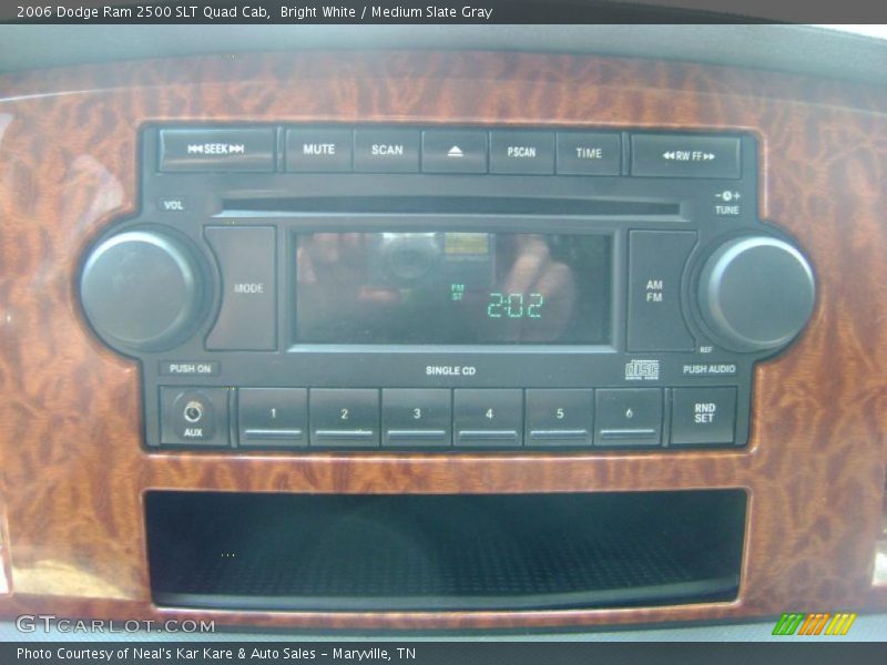 Bright White / Medium Slate Gray 2006 Dodge Ram 2500 SLT Quad Cab