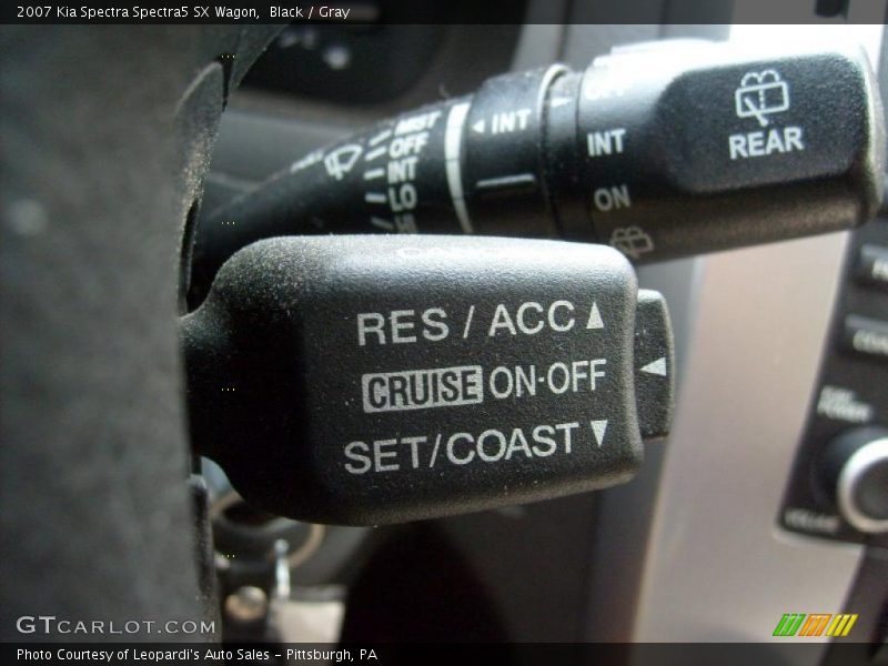 Black / Gray 2007 Kia Spectra Spectra5 SX Wagon