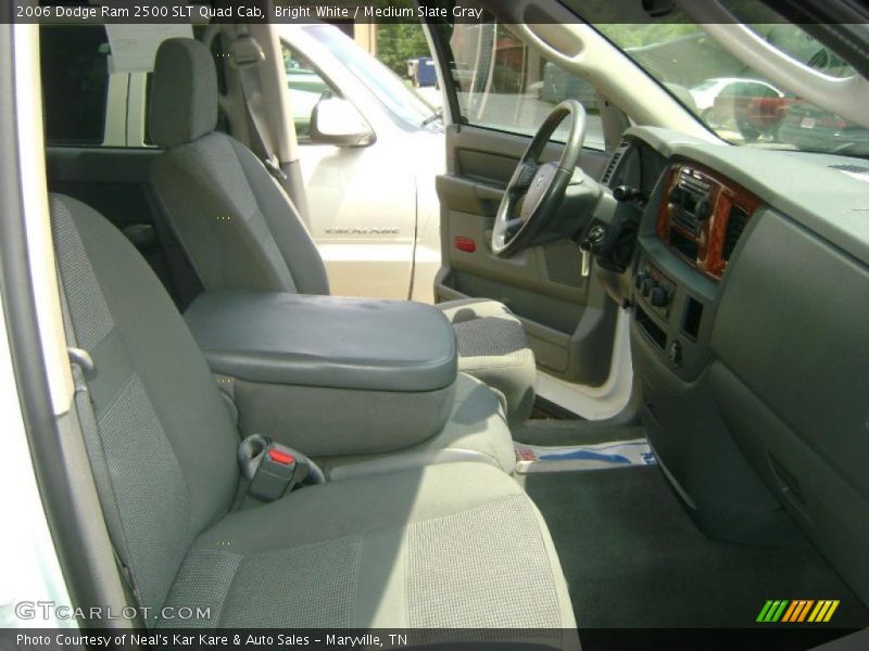 Bright White / Medium Slate Gray 2006 Dodge Ram 2500 SLT Quad Cab
