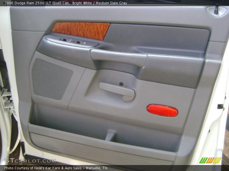 Bright White / Medium Slate Gray 2006 Dodge Ram 2500 SLT Quad Cab
