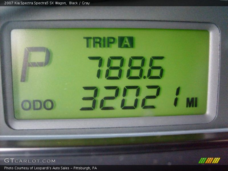 Black / Gray 2007 Kia Spectra Spectra5 SX Wagon