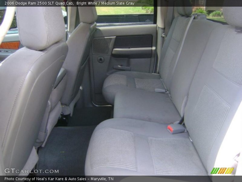 Bright White / Medium Slate Gray 2006 Dodge Ram 2500 SLT Quad Cab