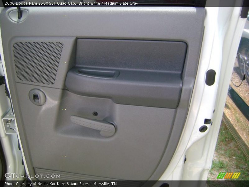 Bright White / Medium Slate Gray 2006 Dodge Ram 2500 SLT Quad Cab
