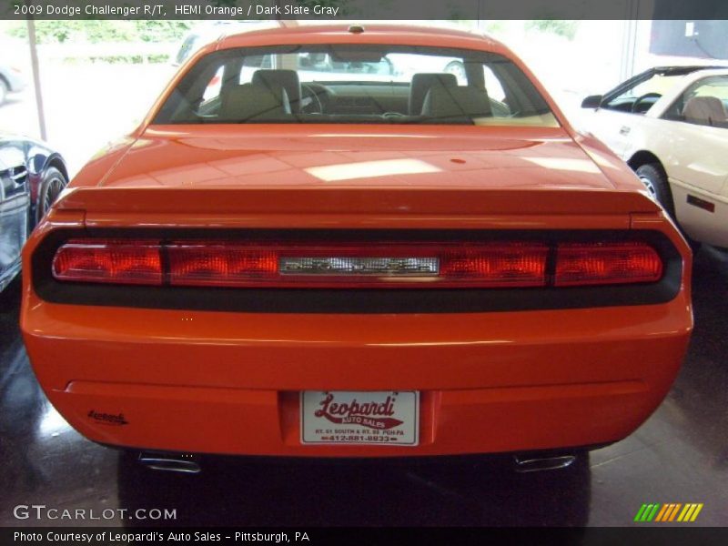 HEMI Orange / Dark Slate Gray 2009 Dodge Challenger R/T