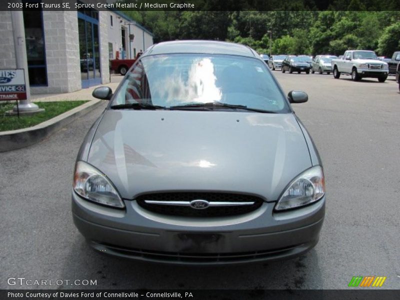 Spruce Green Metallic / Medium Graphite 2003 Ford Taurus SE