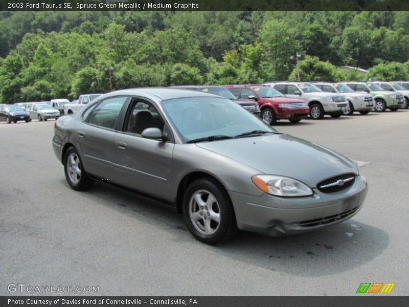Spruce Green Metallic / Medium Graphite 2003 Ford Taurus SE