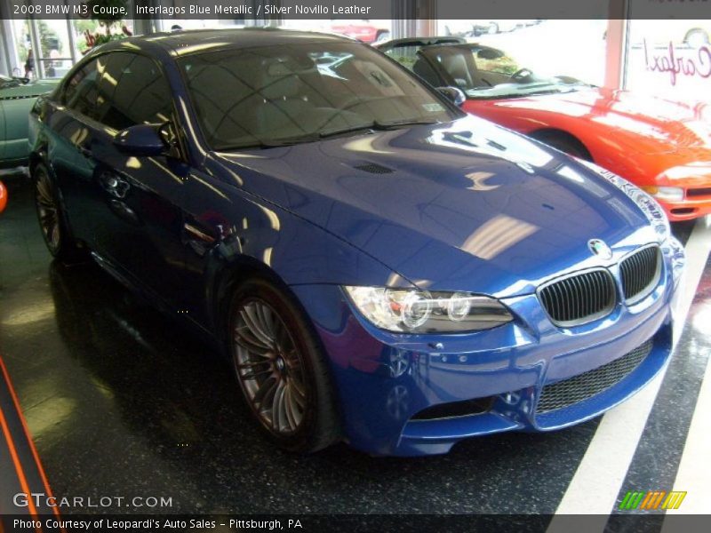 Interlagos Blue Metallic / Silver Novillo Leather 2008 BMW M3 Coupe