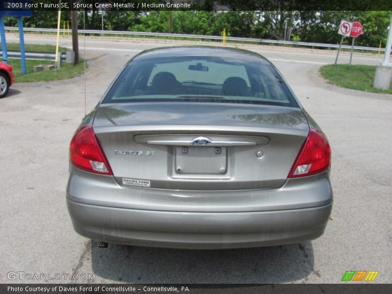 Spruce Green Metallic / Medium Graphite 2003 Ford Taurus SE