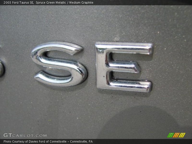 Spruce Green Metallic / Medium Graphite 2003 Ford Taurus SE