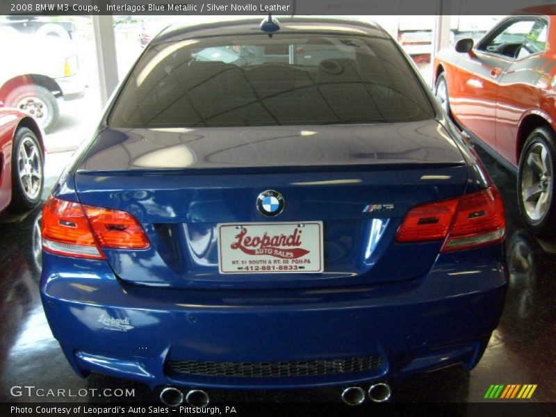 Interlagos Blue Metallic / Silver Novillo Leather 2008 BMW M3 Coupe