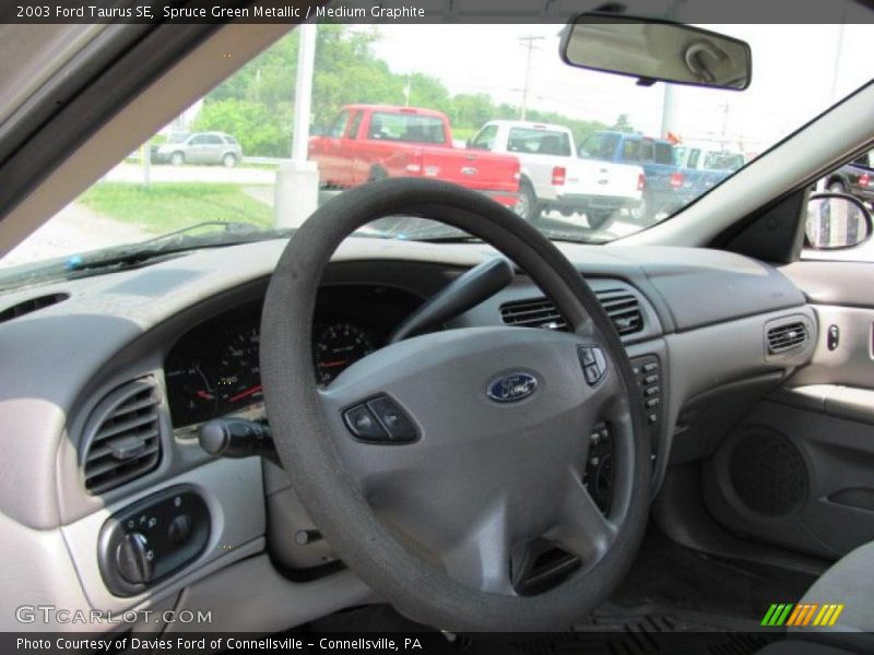 Spruce Green Metallic / Medium Graphite 2003 Ford Taurus SE