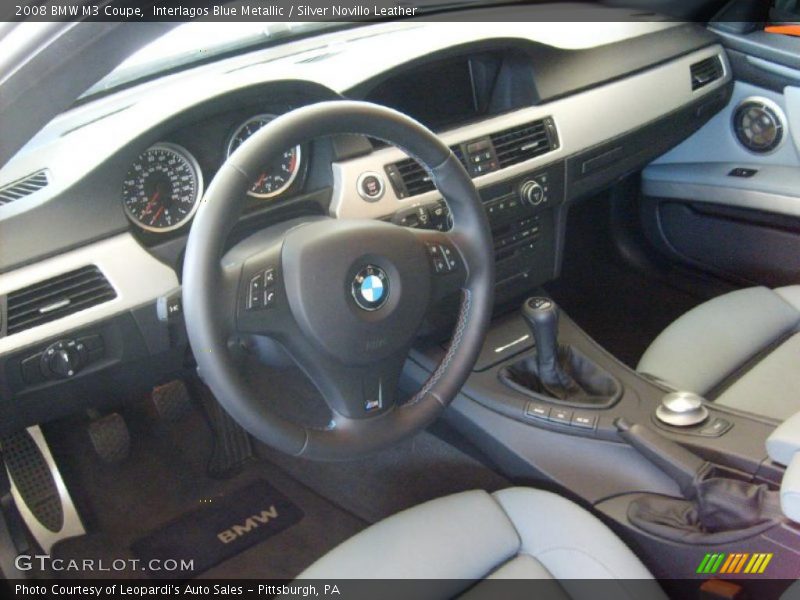 Interlagos Blue Metallic / Silver Novillo Leather 2008 BMW M3 Coupe