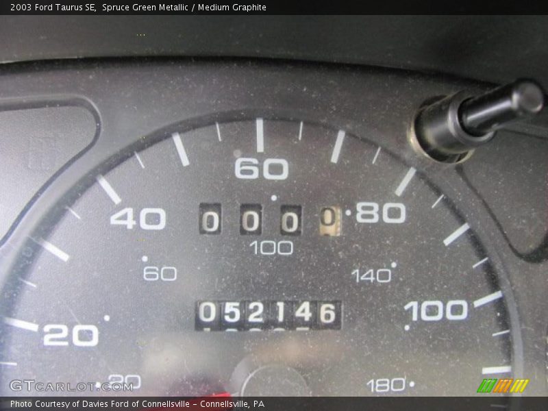 Spruce Green Metallic / Medium Graphite 2003 Ford Taurus SE