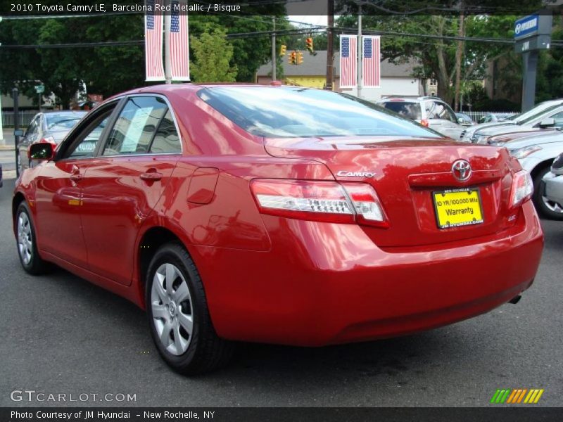 Barcelona Red Metallic / Bisque 2010 Toyota Camry LE