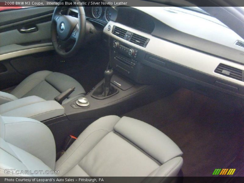 Interlagos Blue Metallic / Silver Novillo Leather 2008 BMW M3 Coupe