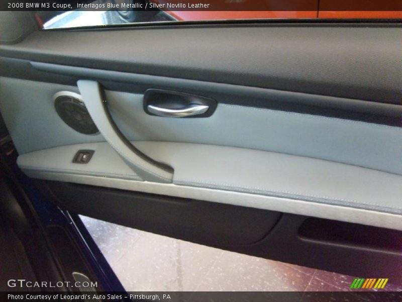 Interlagos Blue Metallic / Silver Novillo Leather 2008 BMW M3 Coupe