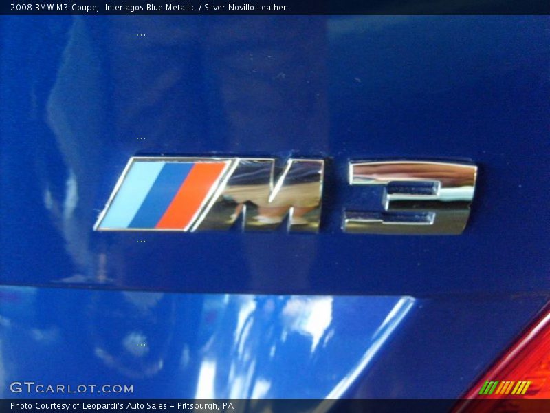 Interlagos Blue Metallic / Silver Novillo Leather 2008 BMW M3 Coupe