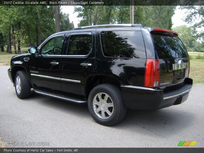 Black Raven / Cocoa/Light Cashmere 2007 Cadillac Escalade AWD
