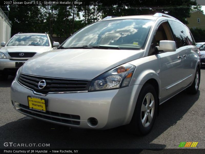 Silver Mist Metallic / Beige 2007 Nissan Quest 3.5 S