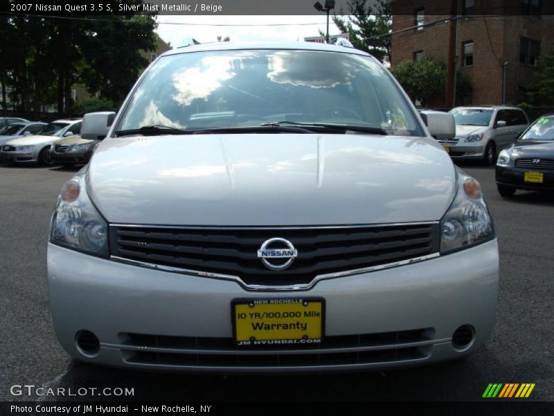 Silver Mist Metallic / Beige 2007 Nissan Quest 3.5 S