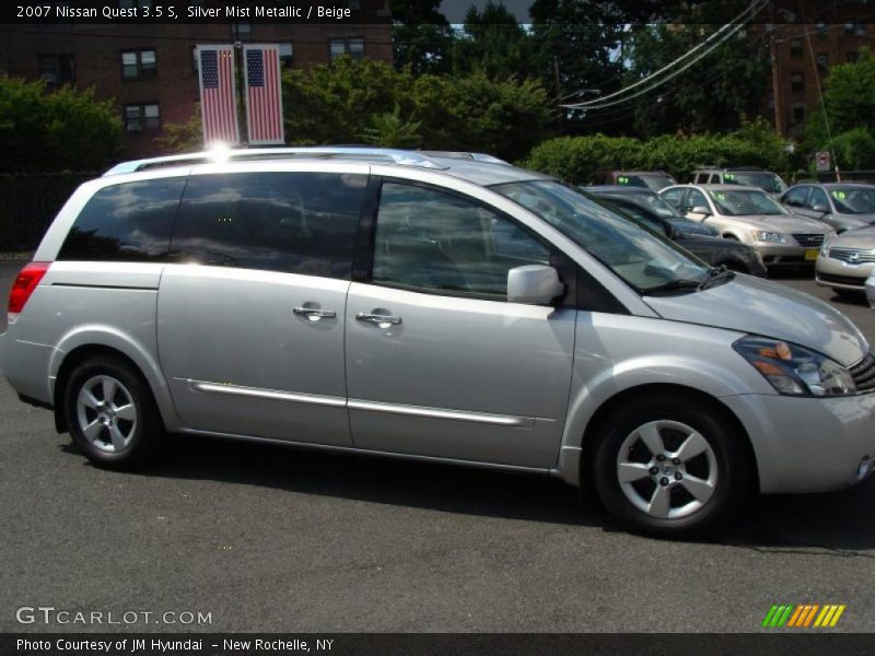 Silver Mist Metallic / Beige 2007 Nissan Quest 3.5 S