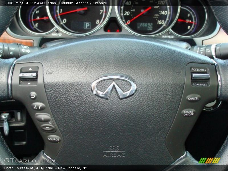 Platinum Graphite / Graphite 2008 Infiniti M 35x AWD Sedan