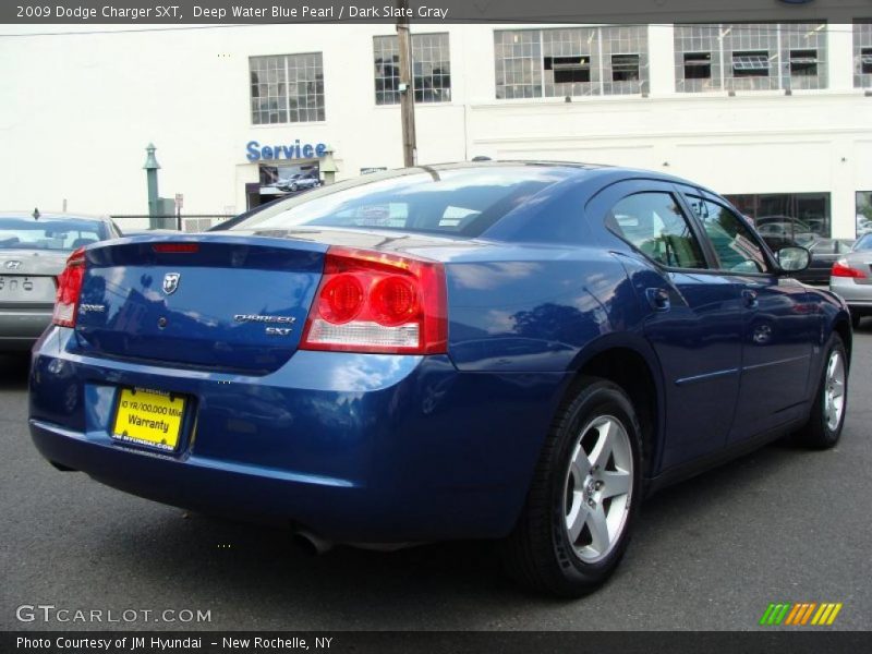 Deep Water Blue Pearl / Dark Slate Gray 2009 Dodge Charger SXT