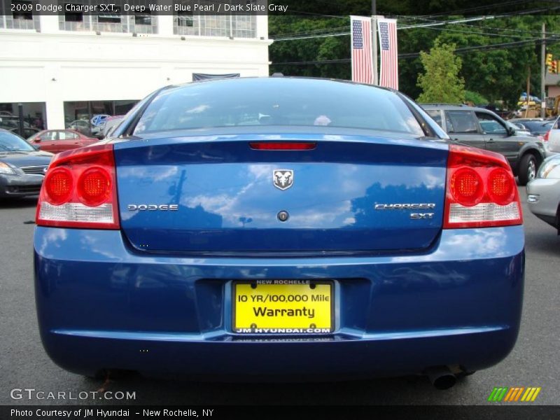 Deep Water Blue Pearl / Dark Slate Gray 2009 Dodge Charger SXT