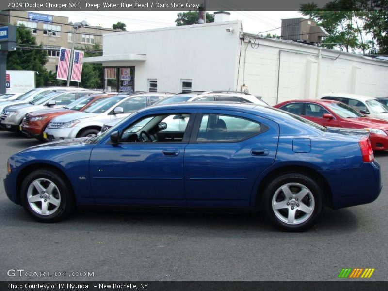 Deep Water Blue Pearl / Dark Slate Gray 2009 Dodge Charger SXT