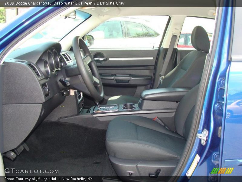 Deep Water Blue Pearl / Dark Slate Gray 2009 Dodge Charger SXT