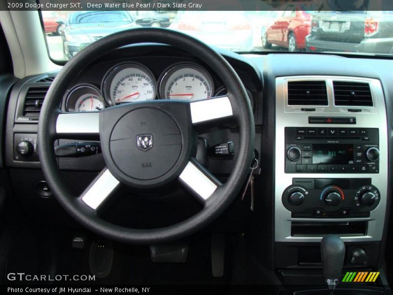 Deep Water Blue Pearl / Dark Slate Gray 2009 Dodge Charger SXT