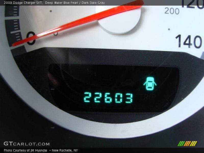 Deep Water Blue Pearl / Dark Slate Gray 2009 Dodge Charger SXT