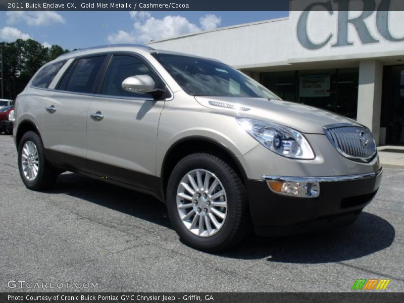 Gold Mist Metallic / Cashmere/Cocoa 2011 Buick Enclave CX
